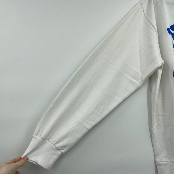 Chemistry Womens Mountain Time White Sweatshirt Long Sleeves Crew Neck Large NEW - Picture 4 of 6